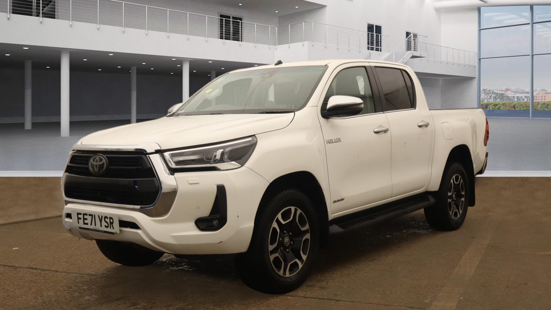 Toyota Hilux Pick-up 2021 – Maisto, échelle 1/??, Blanc, Moulé Sous Pression, Portes Ouvrantes